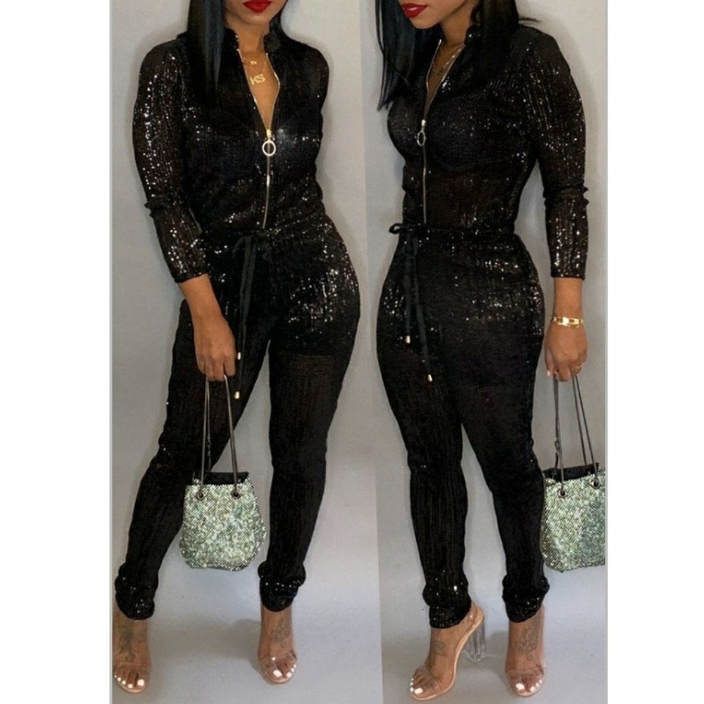 For Sassywear...Black One Piece Jumpsuit